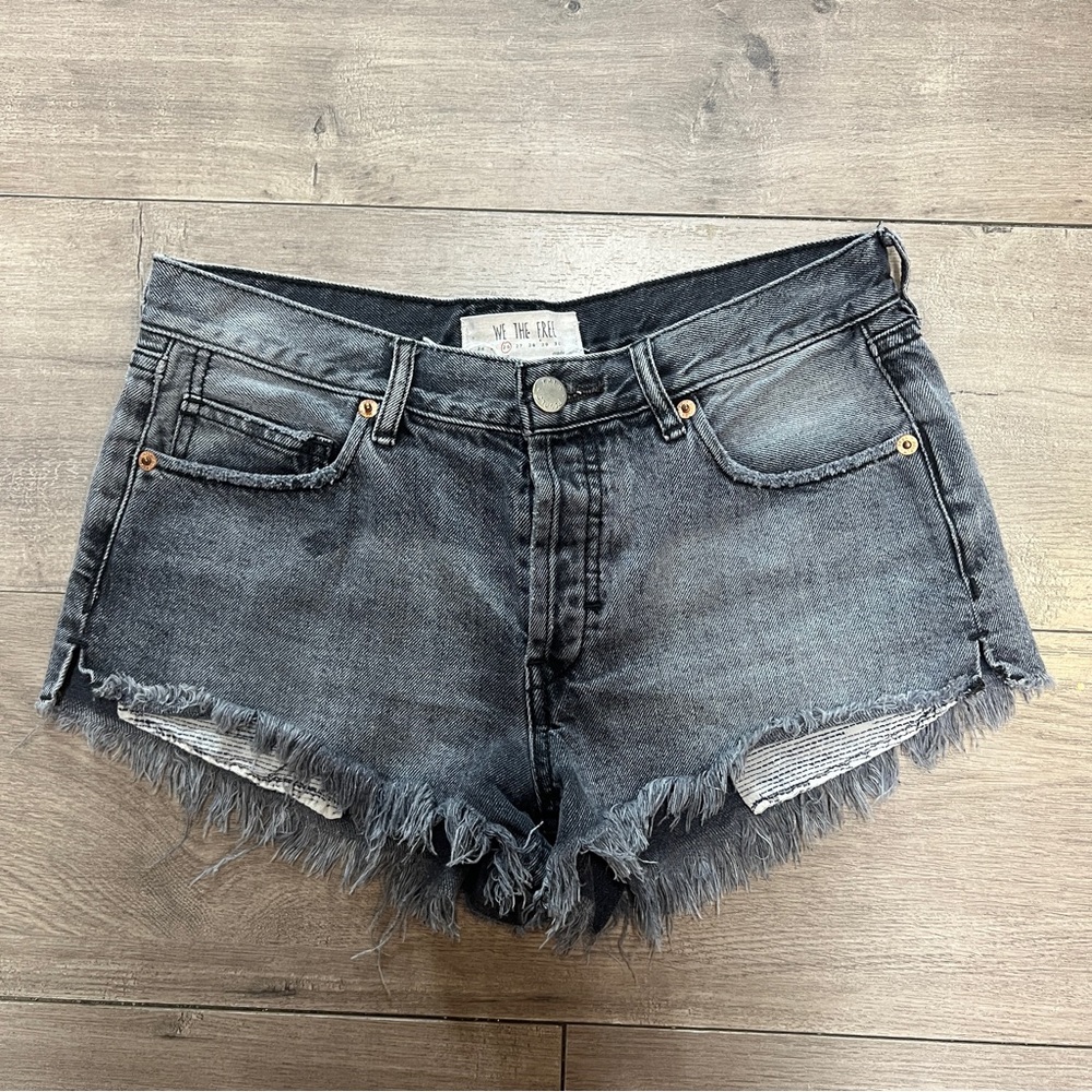 Free people denim shorts